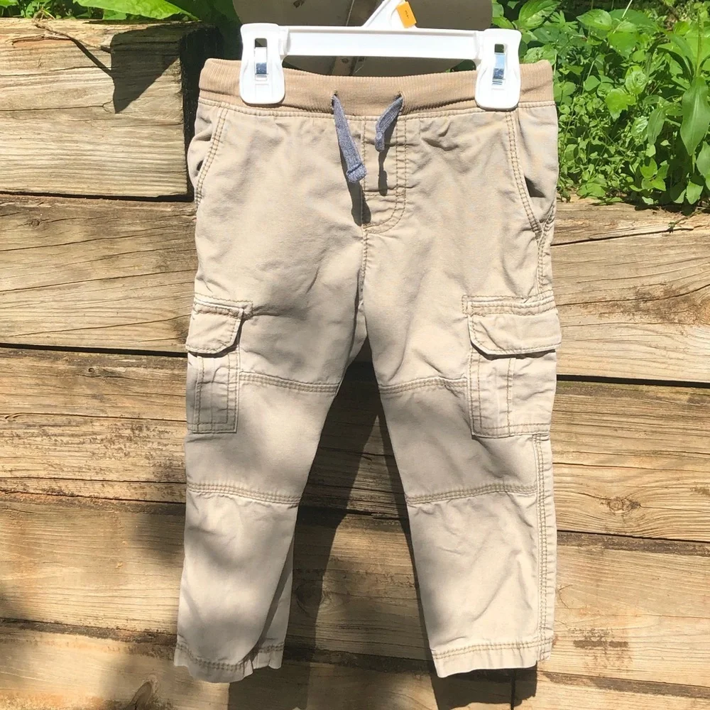 Khaki Carter’s Cargo Pants w/ pockets